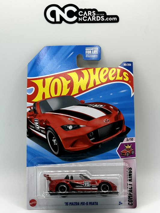 2025 Hot Wheels Compact Kings 2/10 '15 Mazda MX-5 Miata Red