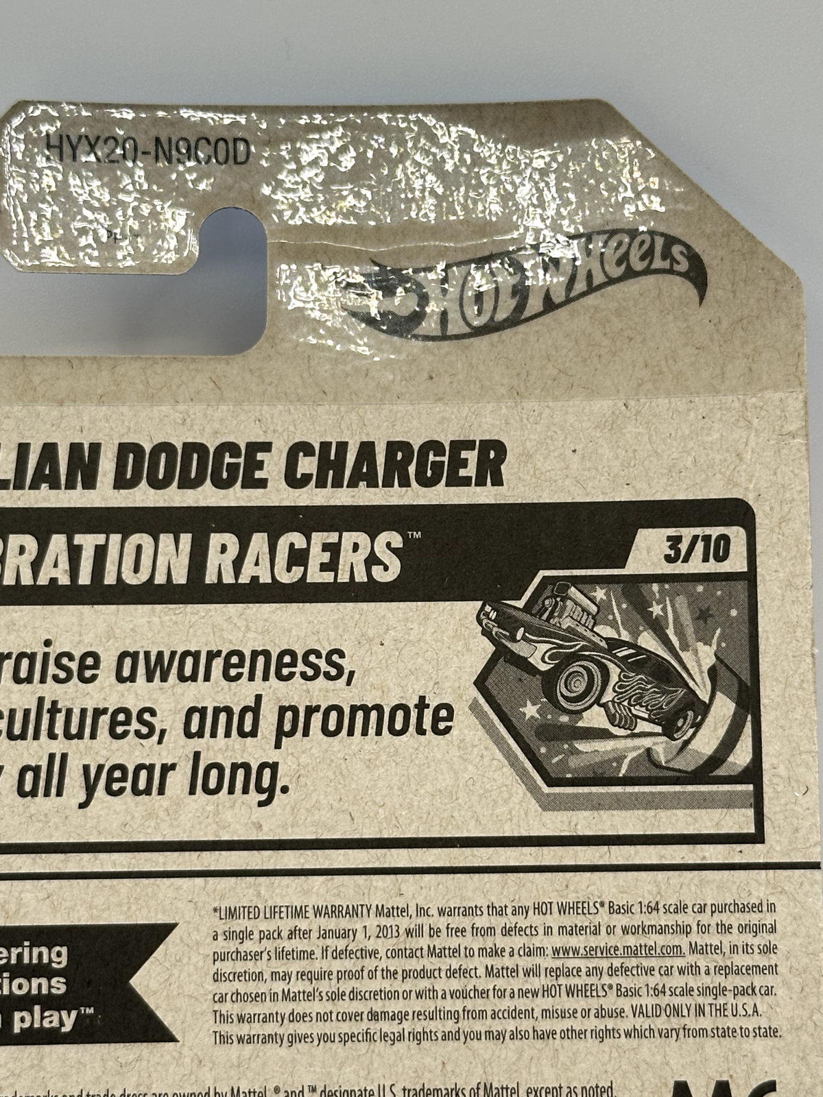 2025 Hot Wheels HW Celebrations Racers '74 Brazilian Dodge Charger Small Crease