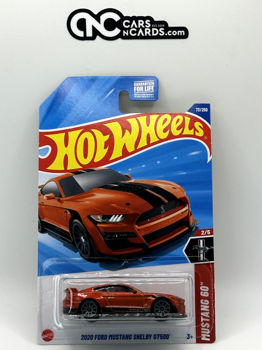 2025 Hot Wheels Mustang 60 #2/5 2020 Ford Mustang Shelby GT500 Orange