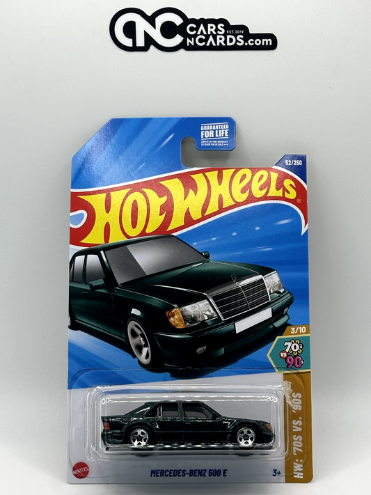 2025 Hot Wheels HW: '70s Vs. '90s 3/10 Mercedes-Benz 500 E Green