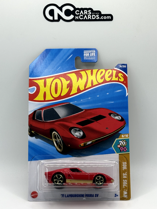 2025 Hot Wheels HW: '70s Vs. '90s 6/10 '71 Lamborghini Miura SV