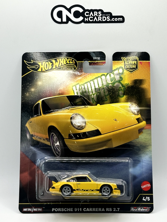 2025 Hot Wheels Premium Car Culture Hammer Drop 4/5 Porsche 911 Carrera RS 2.7