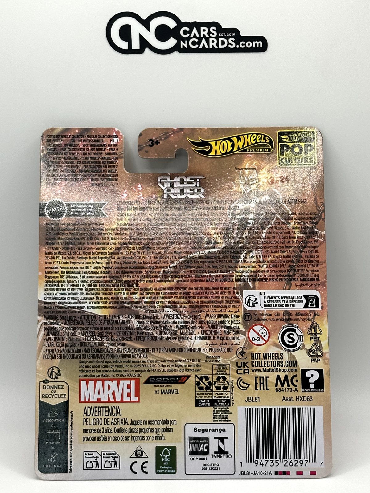 2025 Hot Wheels Premium Pop Culture Marvel Ghost Rider Charger