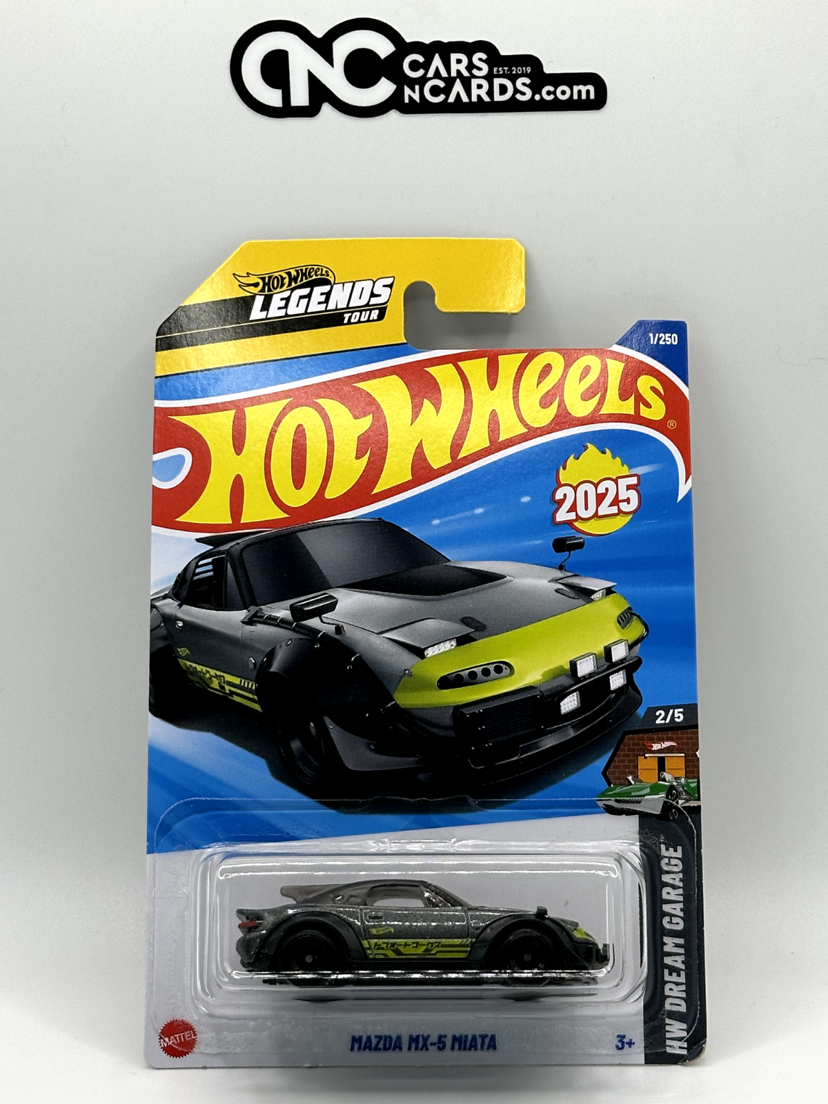 2025 Hot Wheels Legends HW Dream Garage 2/5 Mazda MX-5 Miata (Soft Corners)