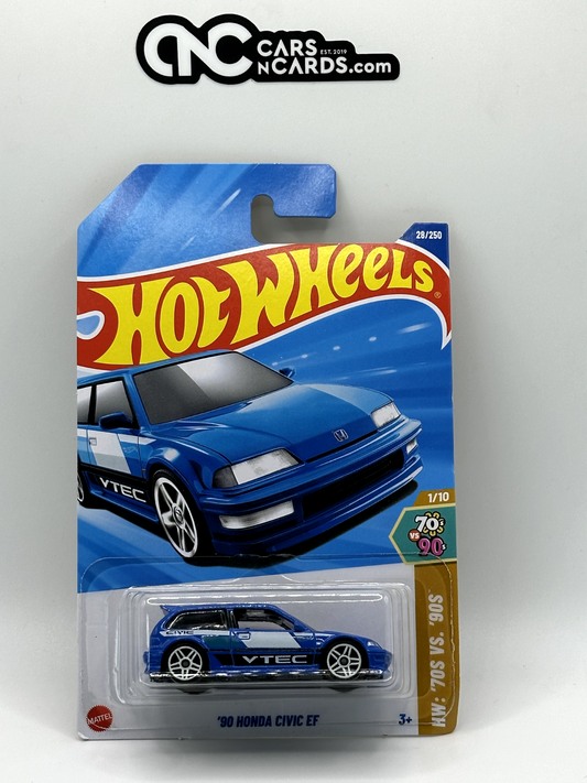 2025 Hot Wheels HW: '70s vs '90s 1/10 '90 Honda Civic EF (Bent Corner)