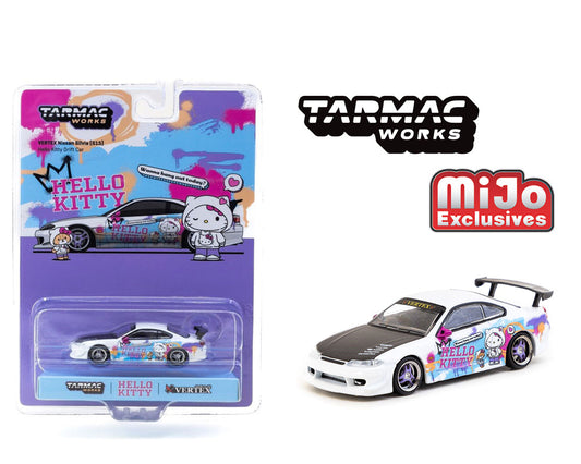 Tarmac Works 1:64 Vertex Nissan Silvia S15 Hello Kitty Special Limited Edition – Indonesia MIJO Exclusives