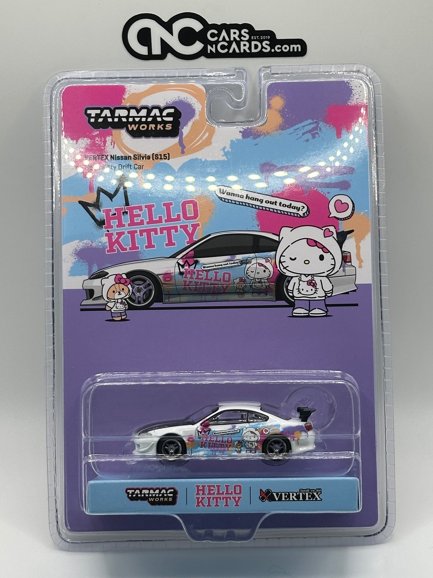 Tarmac Works 1:64 Vertex Nissan Silvia S15 Hello Kitty Special Limited Edition – Indonesia MIJO Exclusives