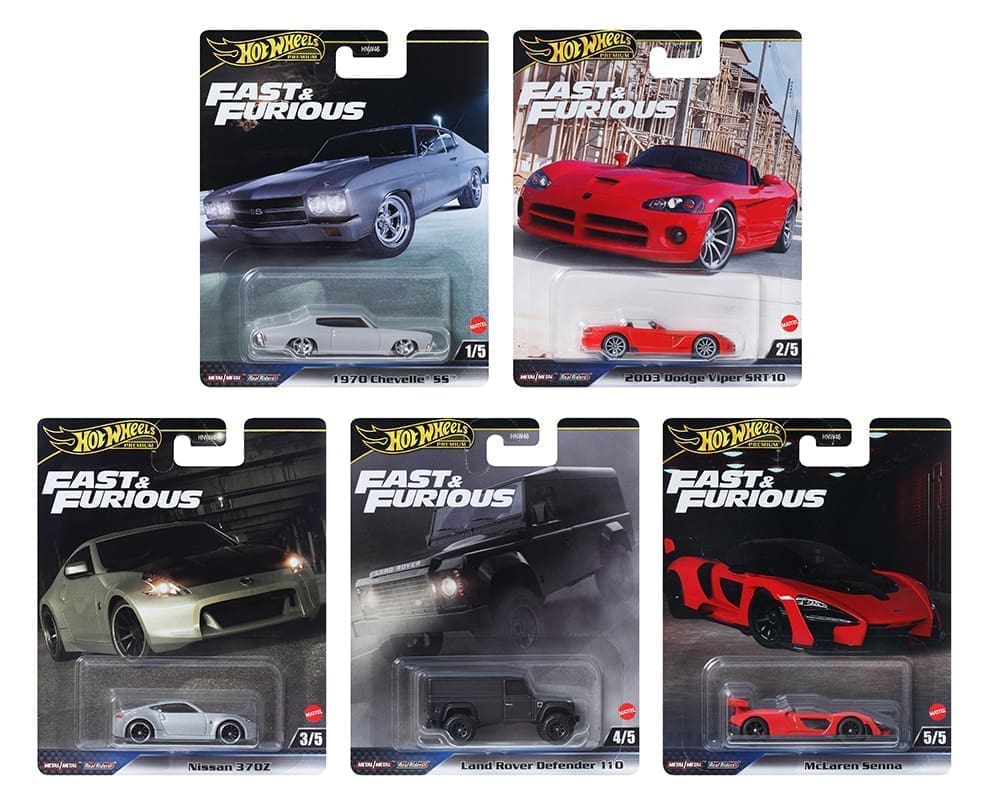 (PRE-ORDER) 2024 Hot Wheels Premium Fast & Furious J Assortment Full Set of 5