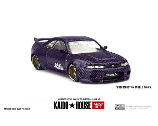 (PRE-ORDER) Kaido House x Mini GT 1:64 Nissan Skyline GT-R (R33) Active Carbon R V2 – Purple Carbon *Chance of a Chase*