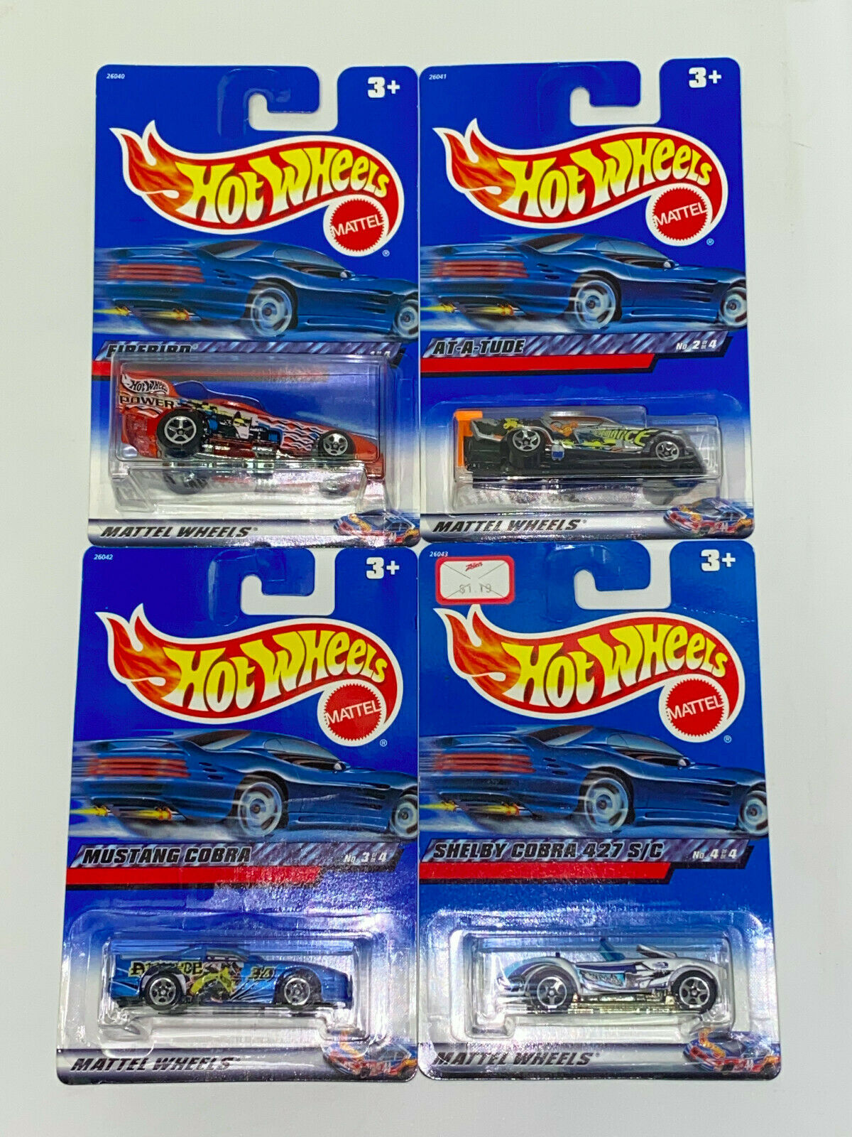 2000 Hot Wheels Speed Blaster Series FULL SET OF 4 International