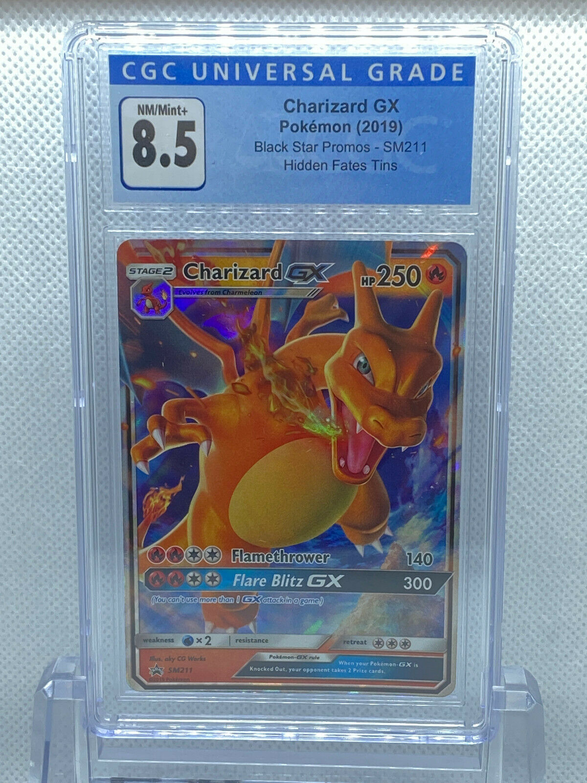 Pokémon Black Star Promos (2019) Charizard GX SM211 CGC 8.5 NM