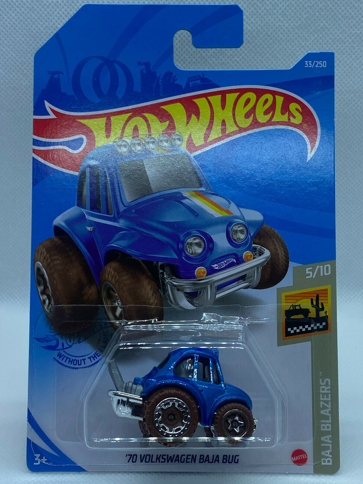 2021 Hot Wheels TOONED #5/10 '70 Volkswagen Baja Bug #33/250 Blue