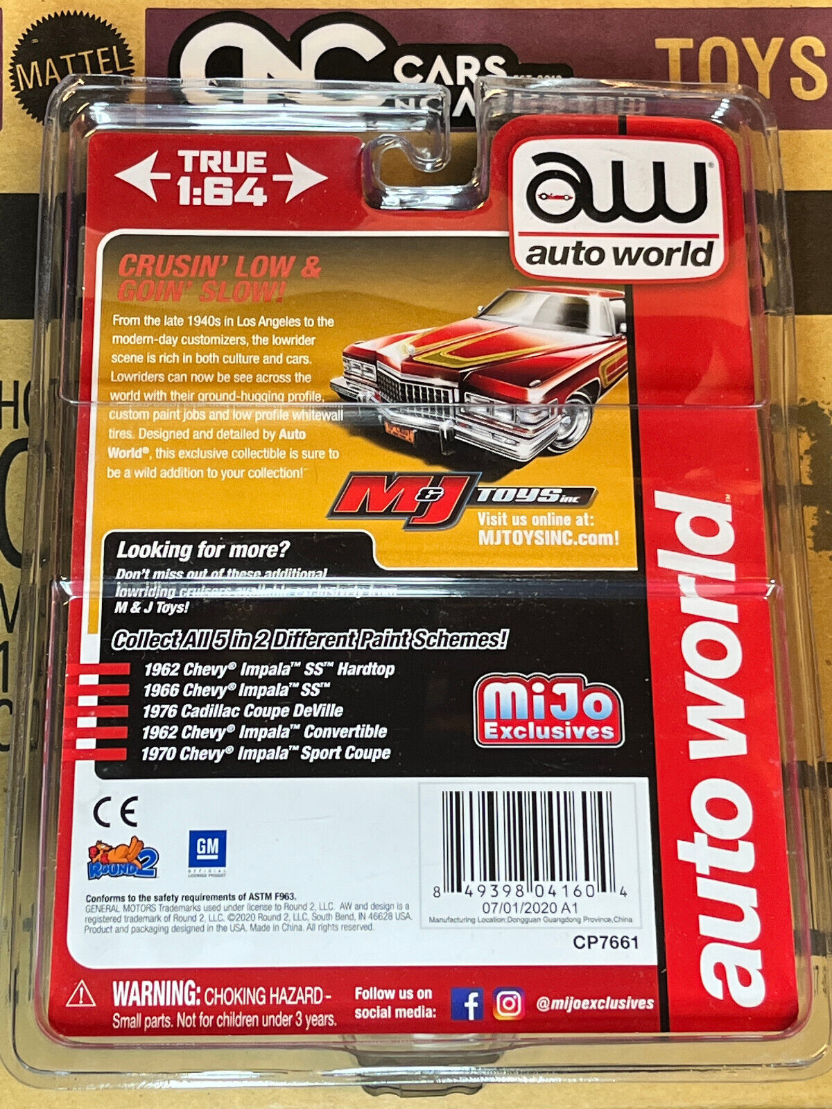 Auto World Mijo Exclusives Custom Lowriders 1976 Cadillac Coupe DeVille Brown