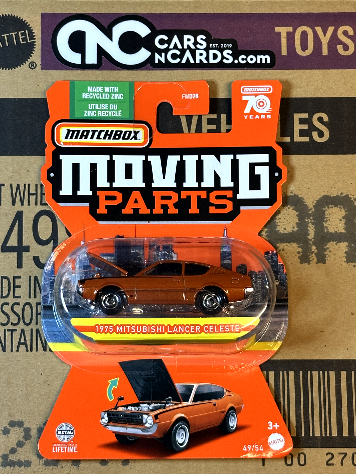 2023 Matchbox Moving Parts 1975 Mitsubishi Lancer Celeste – Cars N