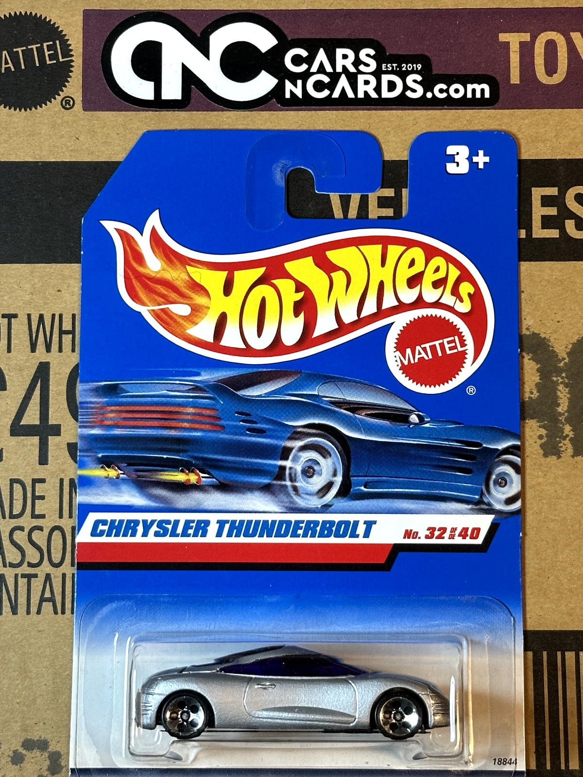 1998 Hot Wheels First Editions 32/40 Chrysler Thunderbolt Silver NIP